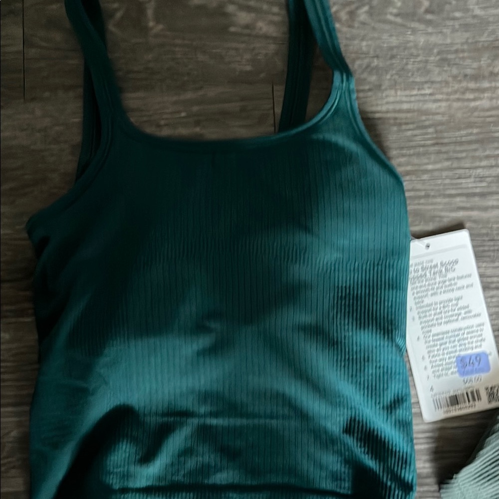 lululemon athletica Teal Tank Top